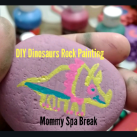 DIY Dinosaurs Rock Painting